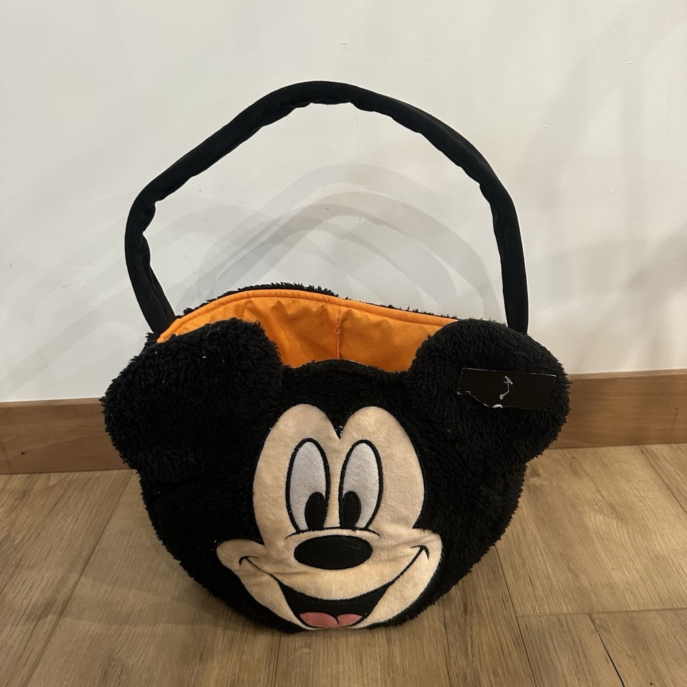 New Disney Kids‎ Mickey Mouse Plush Trick Or Treat Bag 16" Halloween